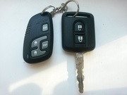 Оригинальный ключ для Nissan + брелок сигнализации SHERIFF