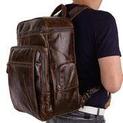 Кожаный рюкзак JD7202C коричневый