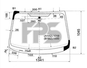 Стекло лобовое Ford Fiesta 13-17