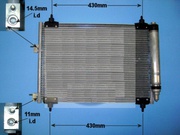 Радиатор кондиционера Peugeot 307 конденсор Пежо 307