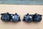 Передние фары Hella Black BMW E34 